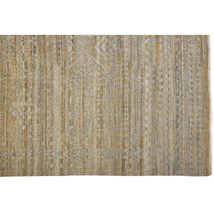 Feizy PAYTON 6496F IN BROWN/GRAY 2' x 3' Sample Area Rug