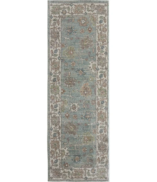 Feizy Dartmouth Blue/Ivory/Brown DRT39QNF 2ft.6in. x 7ft.3in. Rect. Rug