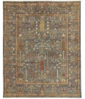 Feizy CARRINGTON 6499F IN BLUE/RUST 5' 6" x 8' 6" Area Rug