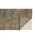 Feizy CARRINGTON 6499F IN BLUE/RUST 5' 6" x 8' 6" Area Rug