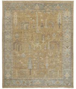 Feizy Carrington 6501F GOLD/LIGHT BLUE Area Rug 8 ft. 6 X 11 ft. 6 Rectangle