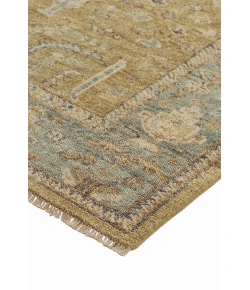 Feizy Carrington 6501F GOLD/LIGHT BLUE Area Rug 8 ft. 6 X 11 ft. 6 Rectangle
