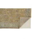 Feizy CARRINGTON 6501F IN GOLD/LIGHT BLUE 2' x 3' Sample Area Rug