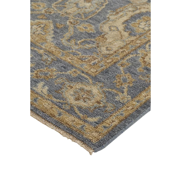 Feizy CARRINGTON 6502F IN LIGHT BLUE/BEIGE 2' x 3' Sample Area Rug