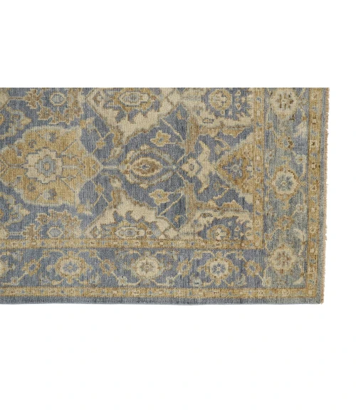 Feizy CARRINGTON 6502F IN LIGHT BLUE/BEIGE 2' x 3' Sample Area Rug