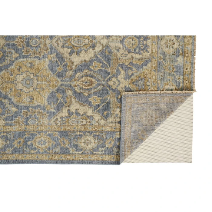 Feizy CARRINGTON 6502F IN LIGHT BLUE/BEIGE 2' x 3' Sample Area Rug
