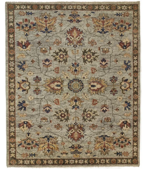 Feizy CARRINGTON 6503F IN GREEN GRAY 2' x 3' Sample Area Rug