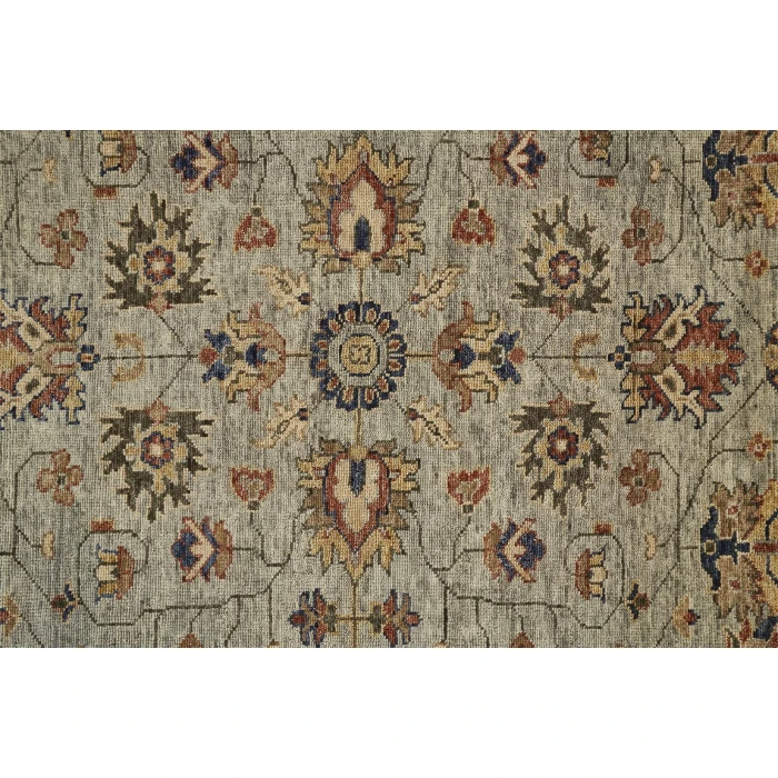 Feizy CARRINGTON 6503F IN GREEN GRAY 2' 6" x 8' Runner Area Rug