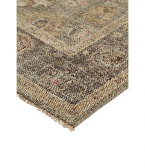 Feizy CARRINGTON 6504F IN GRAY/PINK 2' x 3' Sample Area Rug
