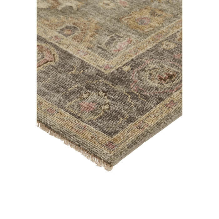 Feizy CARRINGTON 6504F IN GRAY/PINK 11' 6" X 15' Area Rug