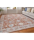 Feizy Pasha TERRACOTTA/IVORY PAS39M7F 9 ft. 0 in. X 12 ft. 8 in. Rectangle Rug
