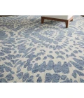 Feizy Wallace Blue/Ivory WAL8A39F 5 ft. X 8 ft. Rect. Rug