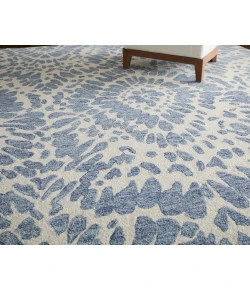 Feizy Wallace Blue/Ivory WAL8A39F 5 ft. X 8 ft. Rect. Rug