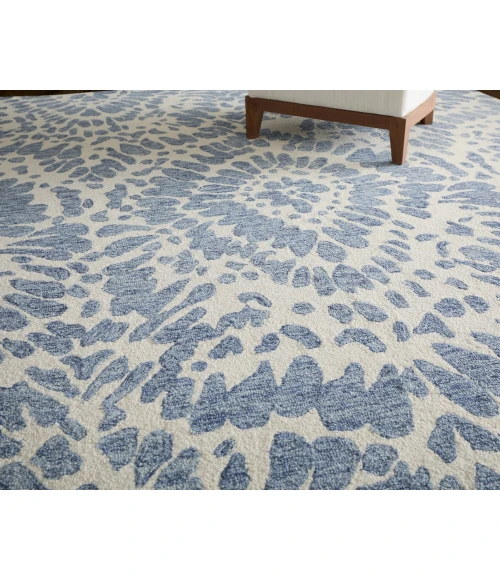Feizy Wallace Blue/Ivory WAL8A39F 5 ft. X 8 ft. Rect. Rug