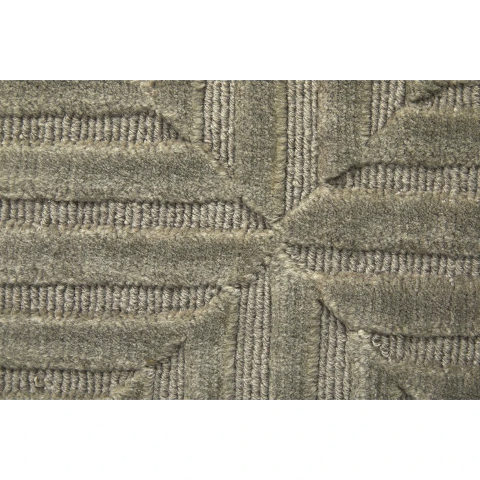 Feizy Channels Green/Taupe/Blue 2877276F 9ft.6in. x 13ft.6in. Rect. Rug