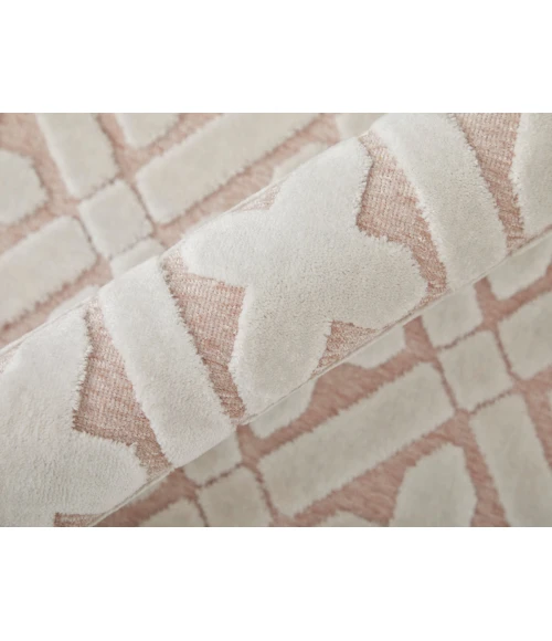 Feizy Saphir Mira BLUSH/WHITE 6803500F 9 ft. 8 in. X 12 ft. 7 in. Rectangle Rug
