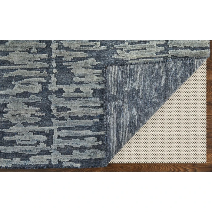 Feizy Berwyn Blue/Silver/Gray T12T6005 7ft.9in. x 9ft.9in. Rect. Rug