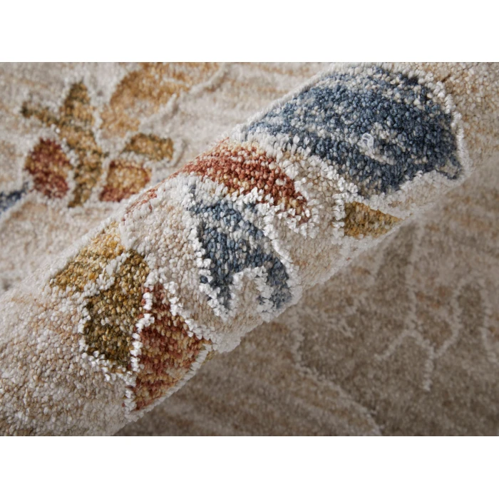 Feizy Pasha IVORY/MULTI PAS39M8F 5 ft. X 7 ft. 6 in. Rectangle Rug