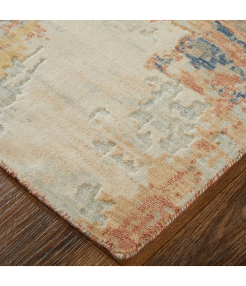 Feizy Jaxson Gray/Orange/Ivory JXN39PWF 9ft. x 12ft. Rect. Rug