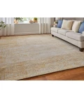 Feizy Eastfield GOLD/IVORY EAS69FRF 5 ft. X 8 ft. Rectangle Rug