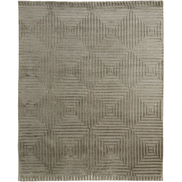 Feizy Channels Green/Taupe/Blue 2877276F 9ft.6in. x 13ft.6in. Rect. Rug