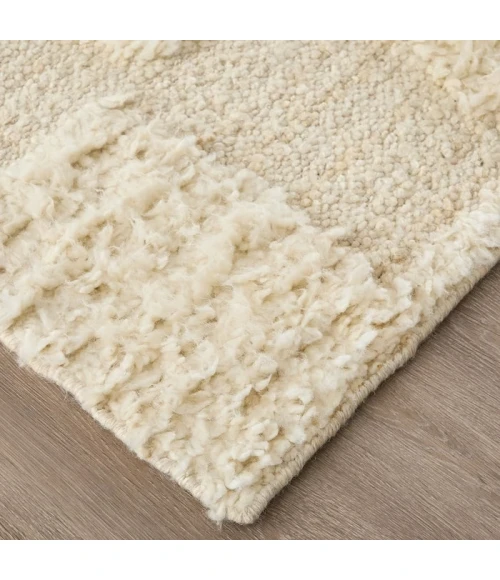 Feizy Ashby Mid-Century Modern Geometric, Ivory, 3'-6" x 5'-6" Accent Rug