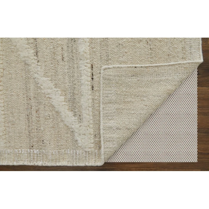 Feizy Ashby Farmhouse Geometric, Tan/Ivory, 2'-6" x 8' Runner