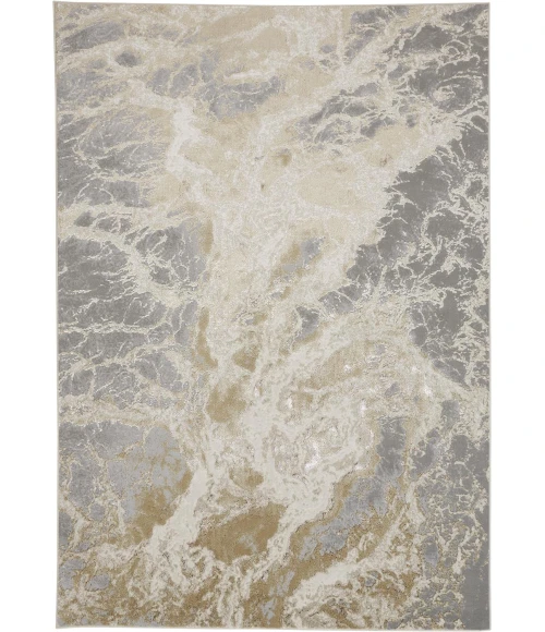 Feizy AURA 3563F IN BEIGE/GRAY 5' x 8' Area Rug