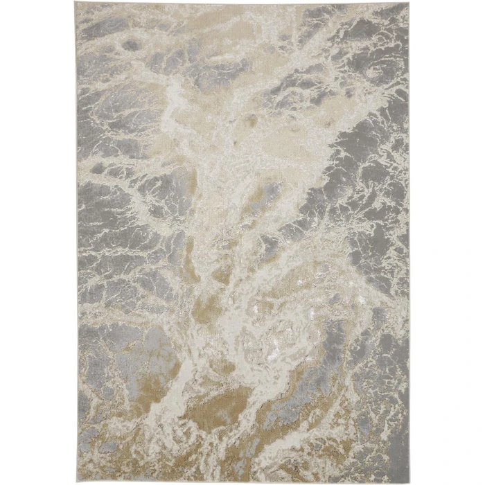 Feizy AURA 3563F IN BEIGE/GRAY 10' X 13' 2" Area Rug