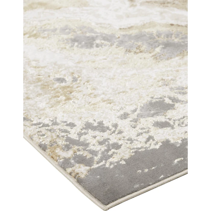 Feizy AURA 3563F IN BEIGE/GRAY 10' X 13' 2" Area Rug