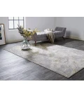 Feizy AURA 3563F IN BEIGE/GRAY 5' x 8' Area Rug
