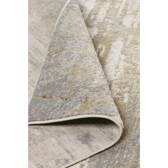 Feizy AURA 3567F IN BEIGE/GOLD 1' 8" X 2' 10" Sample Area Rug