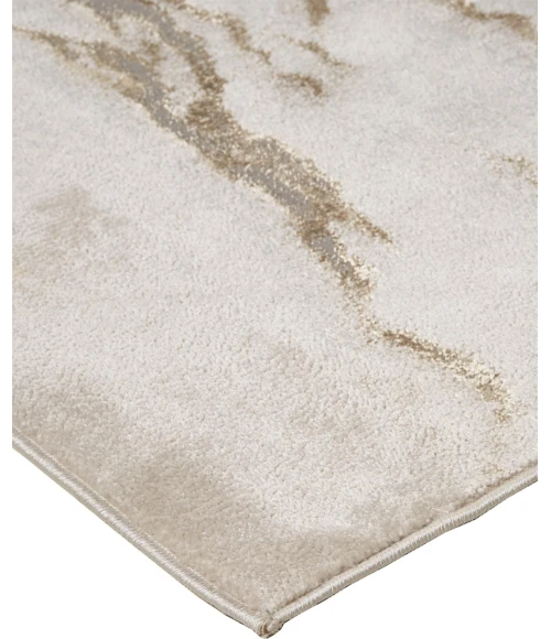 Feizy AURA 3727F IN BEIGE/GOLD 5' x 8' Area Rug