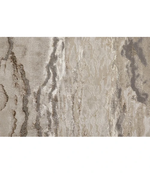 Feizy AURA 3727F IN BEIGE/GOLD 5' x 8' Area Rug