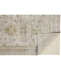 Feizy AURA 3738F IN GOLD/IVORY 1' 8" X 2' 10" Sample Area Rug