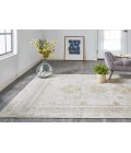 Feizy AURA 3738F IN GOLD/IVORY 1' 8" X 2' 10" Sample Area Rug