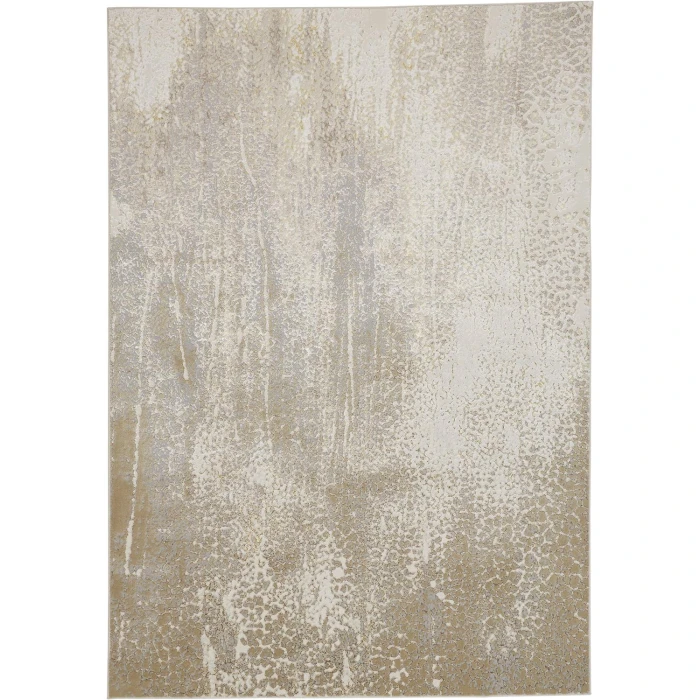 Feizy AURA 3739F IN IVORY/GOLD 5' x 8' Area Rug