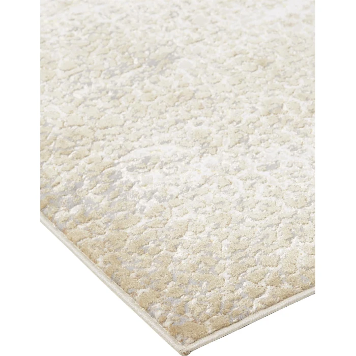 Feizy AURA 3739F IN IVORY/GOLD 5' x 8' Area Rug