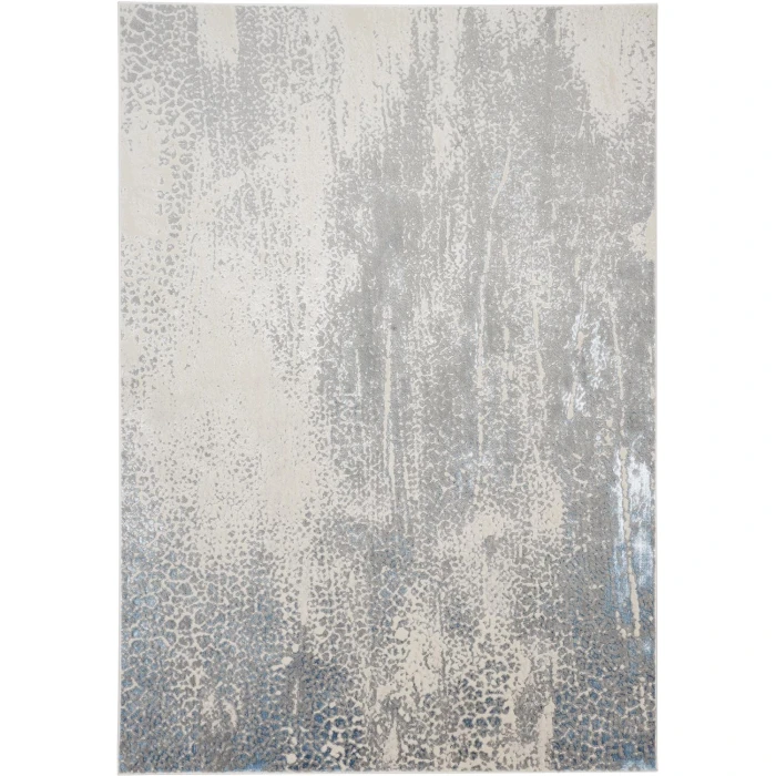 Feizy AZURE 3401F IN GRAY/BLUE 1' 8" X 2' 10" Sample Area Rug
