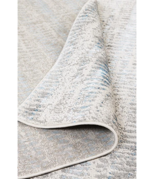 Feizy AZURE 3402F IN BLUE/GRAY 1' 8" X 2' 10" Sample Area Rug