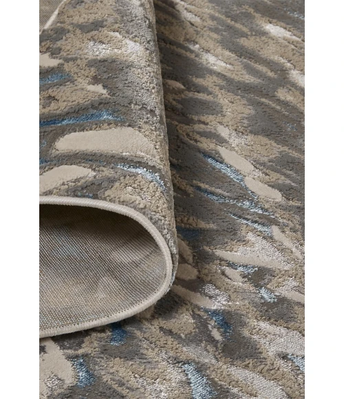 Feizy AZURE 3403F IN BLUE/SILVER 6' 7" X 9' 6" Area Rug