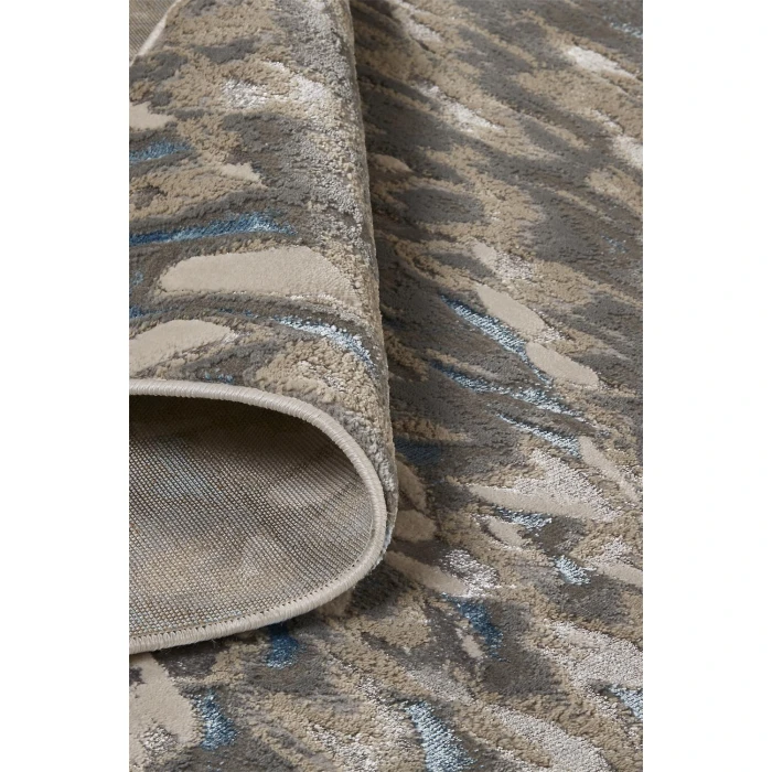 Feizy AZURE 3403F IN BLUE/SILVER 1' 8" X 2' 10" Sample Area Rug