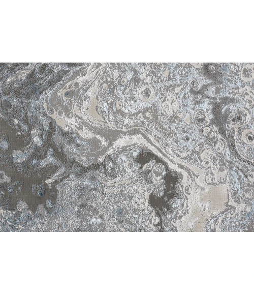 Feizy AZURE 3405F IN SILVER/BLUE 1' 8" X 2' 10" Sample Area Rug