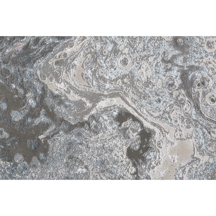 Feizy AZURE 3405F IN SILVER/BLUE 1' 8" X 2' 10" Sample Area Rug