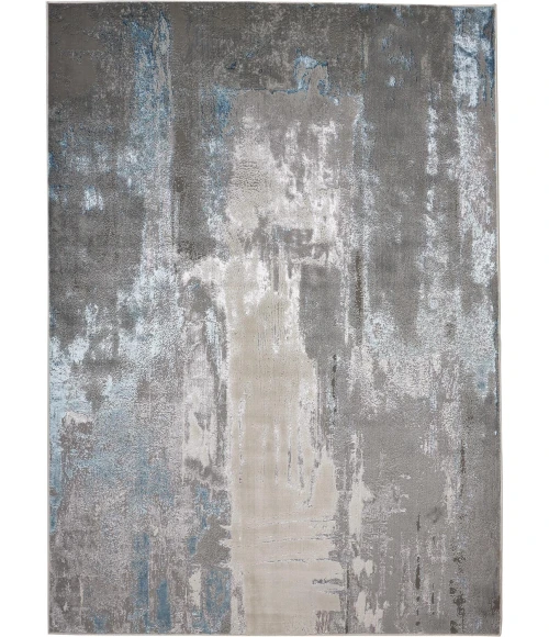 Feizy AZURE 3406F IN BEIGE/BLUE 2' 10" X 7' 10" Runner Area Rug