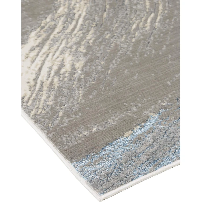 Feizy AZURE 3524F IN GRAY/SILVER 1' 8" X 2' 10" Sample Area Rug
