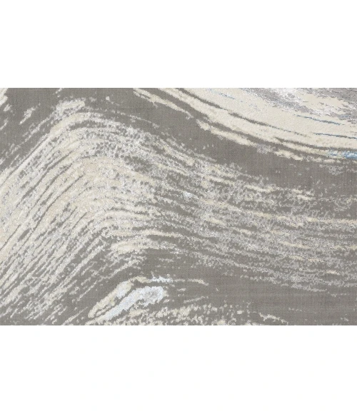 Feizy AZURE 3524F IN GRAY/SILVER 2' 10" X 7' 10" Runner Area Rug