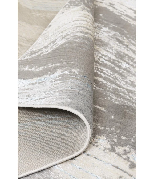 Feizy AZURE 3524F IN GRAY/SILVER 2' 10" X 7' 10" Runner Area Rug