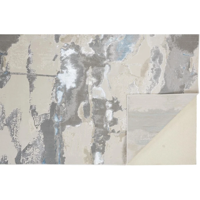 Feizy AZURE 3525F IN BLUE/GRAY 1' 8" X 2' 10" Sample Area Rug