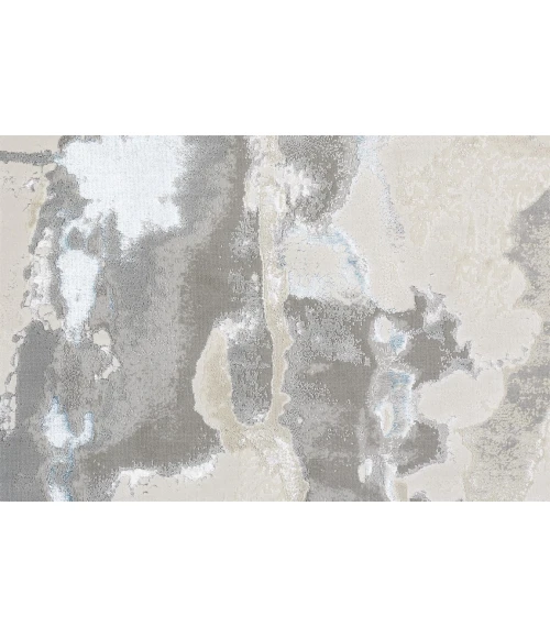 Feizy AZURE 3525F IN BLUE/GRAY 2' 10" X 7' 10" Runner Area Rug